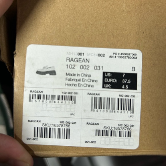 Call It Spring Chunky Platform Cream Loafer with Chain Accent Woman Size 7 - Picture 7 of 7